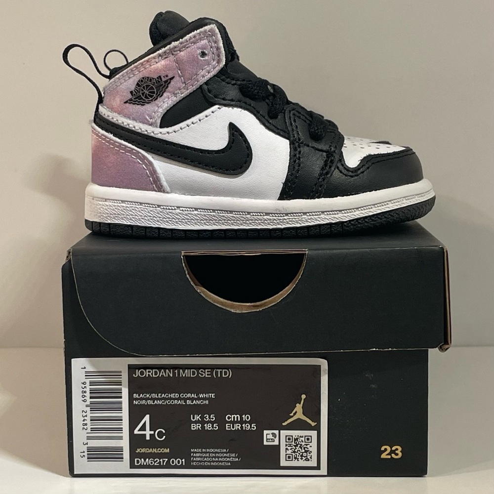 [BRAND NEW] AIR JORDAN 1 MID SE ZEN MASTER TODDLER SIZE 4C BASKETBALL SNEAKERS